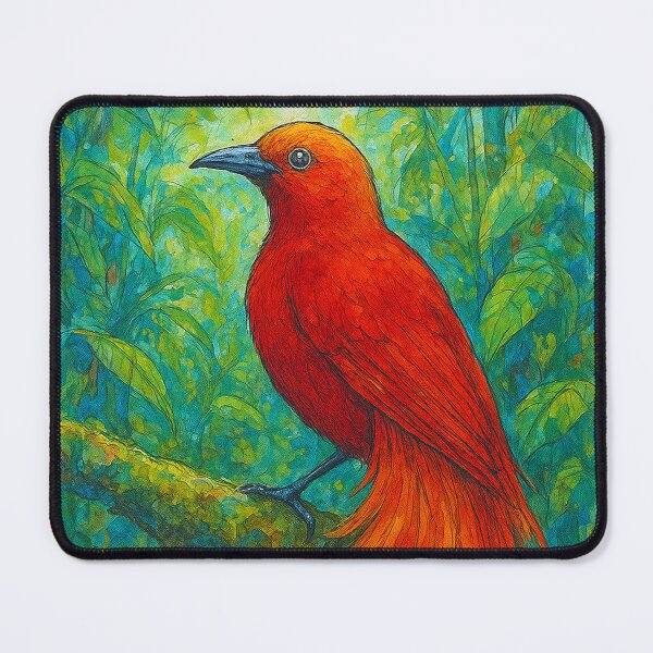 Item preview, Bird of Paradise Painting – Colourful Tropical Bird Artwork designed and sold by GalleryKauffeld.