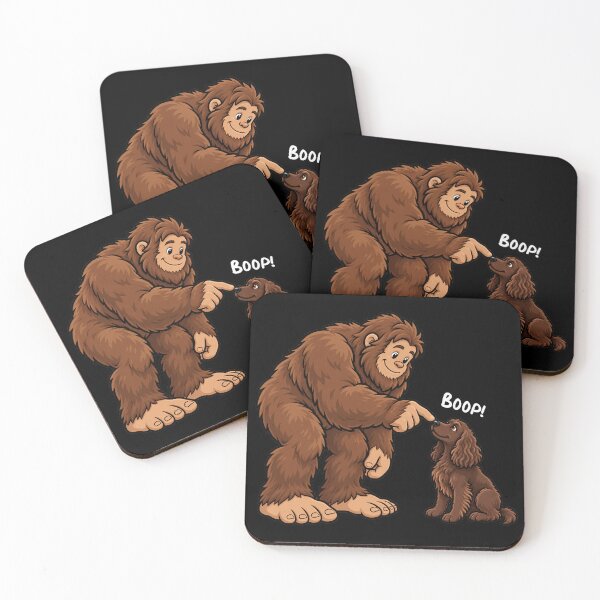 Item preview, Bigfoot and Boykin Spaniel Boop Fun Design Sasquatch designed and sold by rafaeltto.