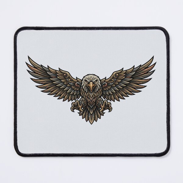 Item preview, Fierce Aggressive Bald Eagle Metal Crest Graphic Art designed and sold by anidiots-studio.