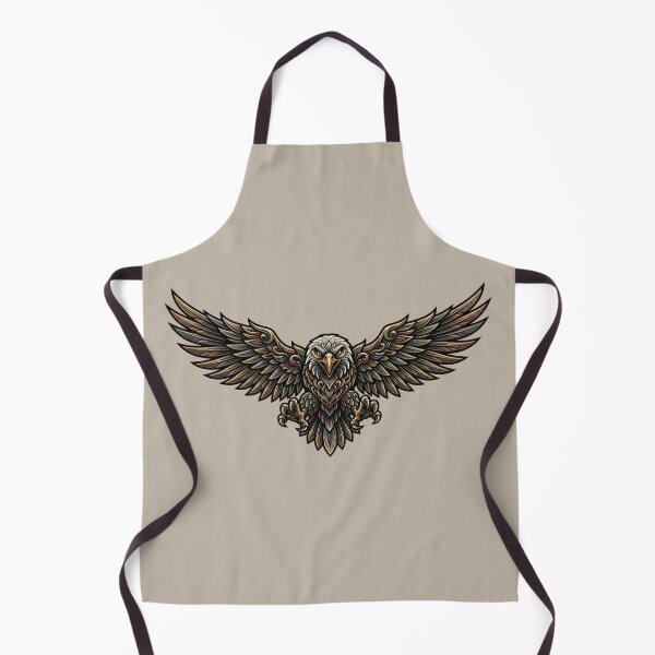 Item preview, Fierce Aggressive Bald Eagle Metal Crest Graphic Art designed and sold by anidiots-studio.