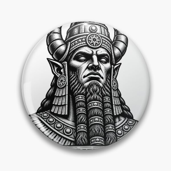 Item preview, Rex Anunnaki Ancient Astronaut Sumerian King God designed and sold by InkwellOddity.