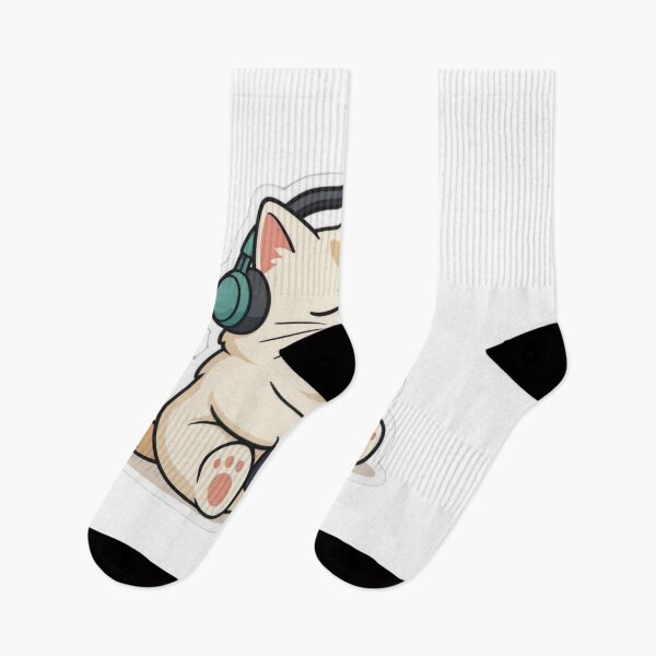 Item preview, Cozy White Gamer Cat - Coffee Mug & Gamepad Chilled Kitty Sticker designed and sold by CyberPaws Art.
