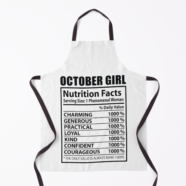 Item preview, Información nutricional de October Girl: Mujer fenomenal designed and sold by ShopFanCreation.