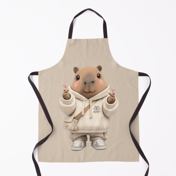 Item preview, Kawaii capybara hoodie making Korean finger heart | Korean Streetwear Animal  designed and sold by Moons Studio.