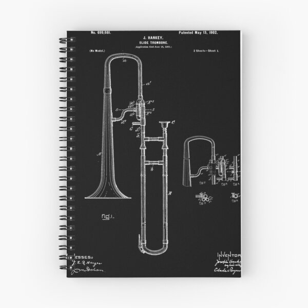Item preview, Trombone Player Cool Patent Style Trombonist designed and sold by VividEclipse.