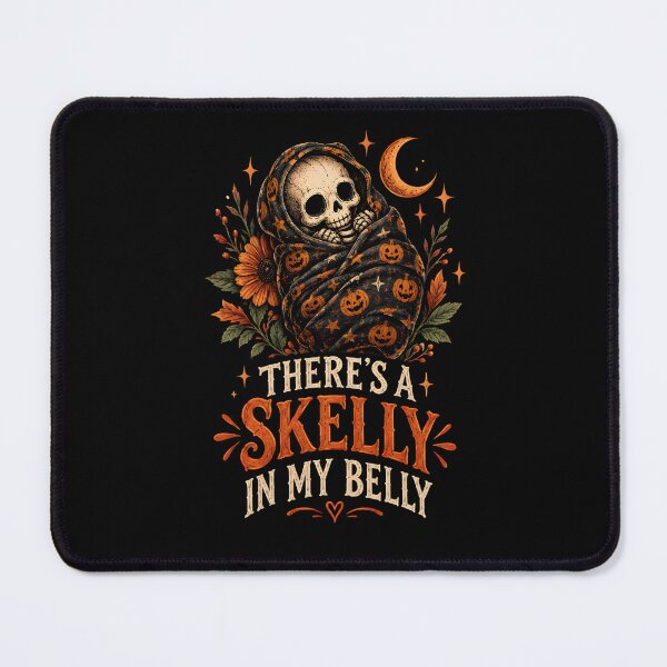Item preview, There's a Skelly In My Belly Halloween Pregnancy Mom Announcement designed and sold by LovelyEvaDesign.
