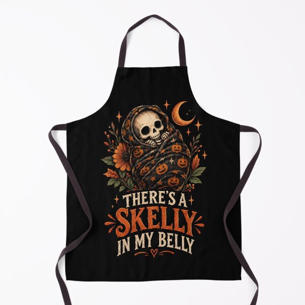 Item preview, There's a Skelly In My Belly Halloween Pregnancy Mom Announcement  designed and sold by LovelyEvaDesign.