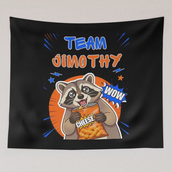 Item preview, Team Jimothy – Viral Raccoon Eating Cheese Puffs Meme designed and sold by VisualPantry.
