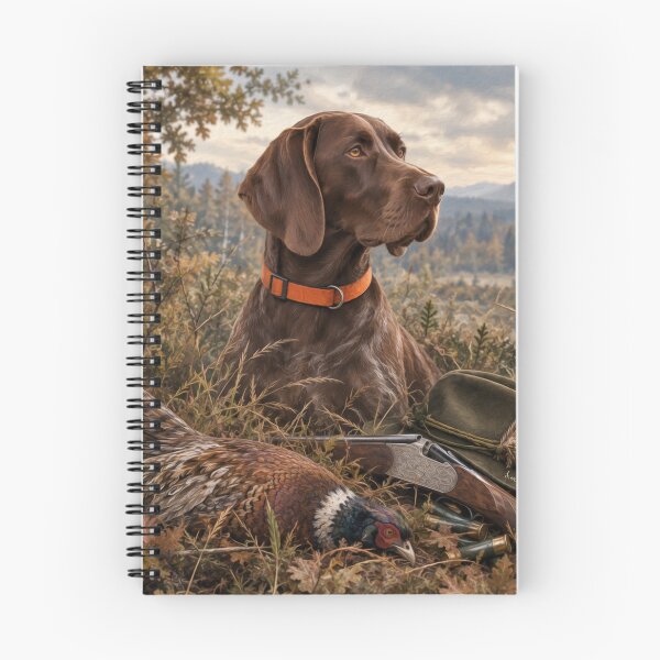 Item preview, German Shorthaired Pointer – Autumn Pheasant Hunting designed and sold by TammyHunterArt.