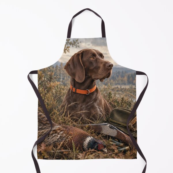 Item preview, German Shorthaired Pointer – Autumn Pheasant Hunting designed and sold by TammyHunterArt.