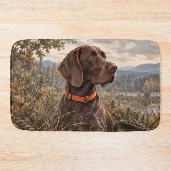 Item preview, German Shorthaired Pointer – Autumn Pheasant Hunting designed and sold by TammyHunterArt.