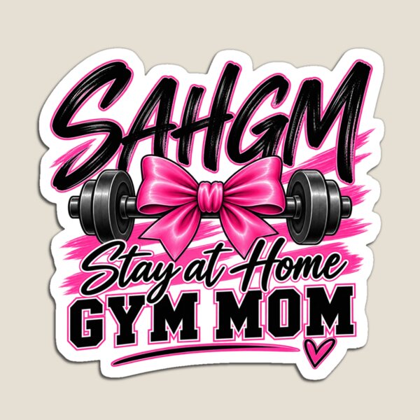 Item preview, Stay at Home Gym Mom - Heart and Bow designed and sold by Numerous-Niches.