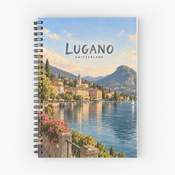 Item preview, Lugano Painterly Ticino City Impression designed and sold by MichaeIRellov.