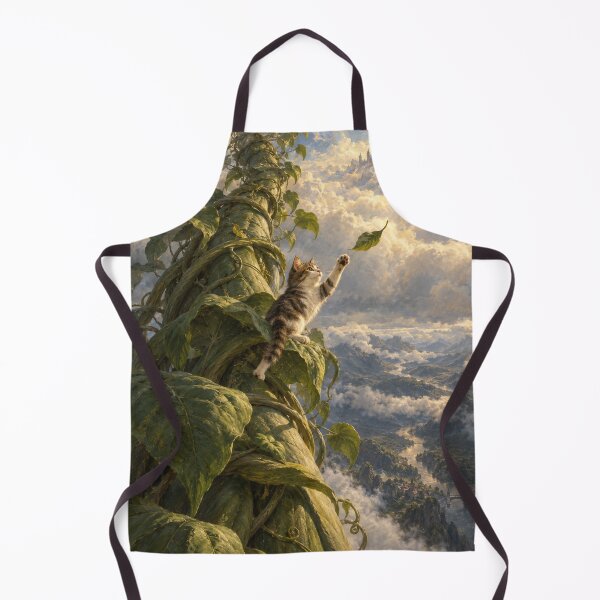 Item preview, Cat Ascending the Giant Beanstalk designed and sold by Ocelot-T.