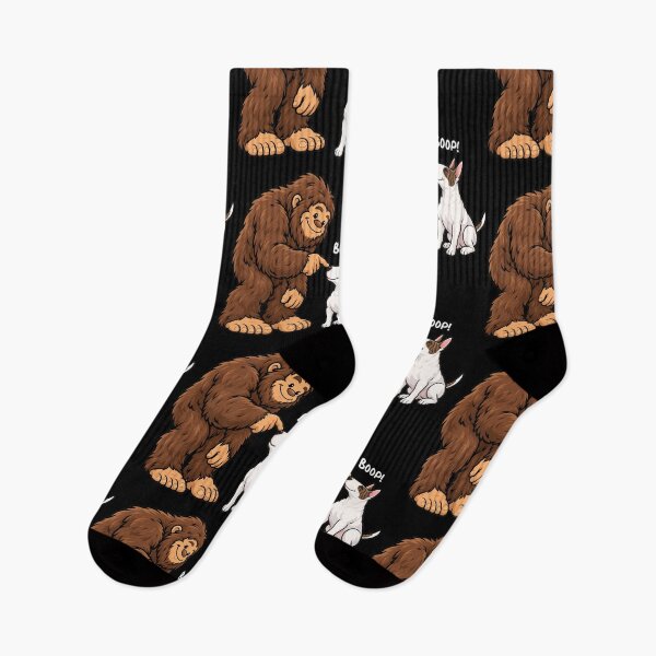 Item preview, Bigfoot and Bull Terrier Boop Fun Design Sasquatch designed and sold by rafaeltto.