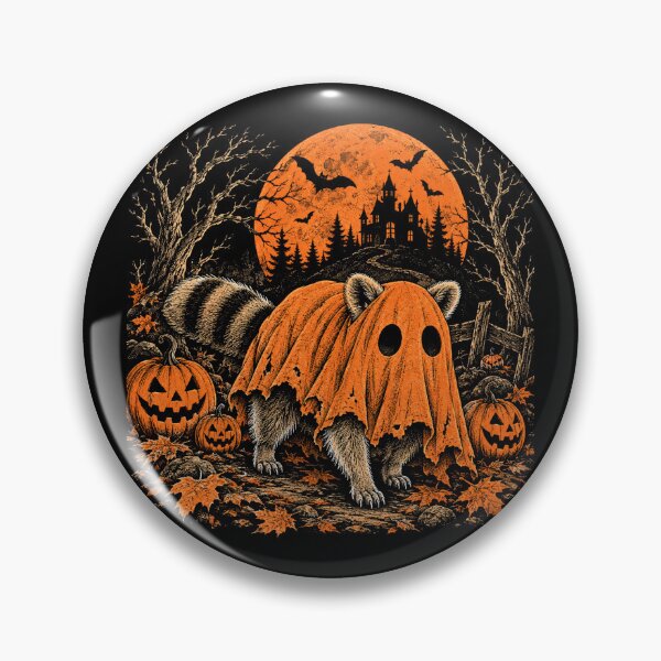 Item preview, Cute Ghost Raccoon Trick or Treat Vintage Halloween designed and sold by WILLIAMS-BR.