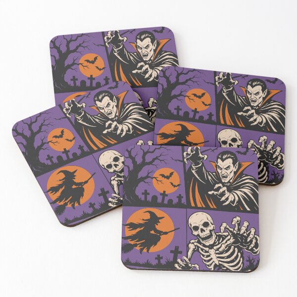 Item preview, Halloween Horror Movie Monsters - Spooky Vampire, Witch, Skeleton designed and sold by legendaryskins.