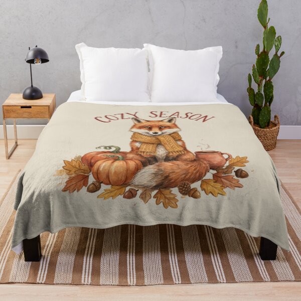 Item preview, Cozy Season Autumn Fox Pumpkin Spice Fall Aesthetic designed and sold by Design_Your_Day.