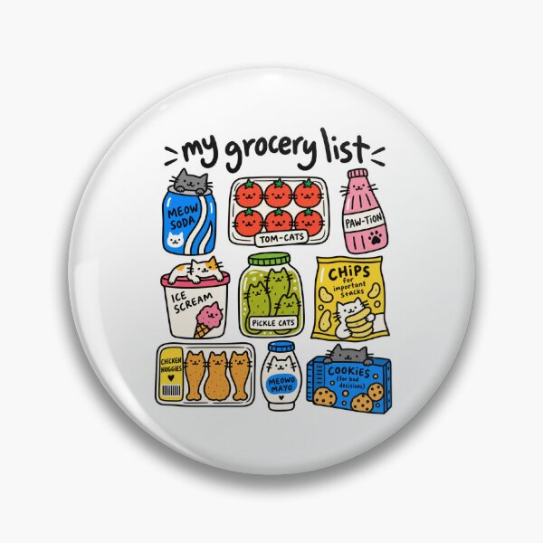 Item preview, Funny Cat Grocery Store Food Puns designed and sold by MonkiFlipp.