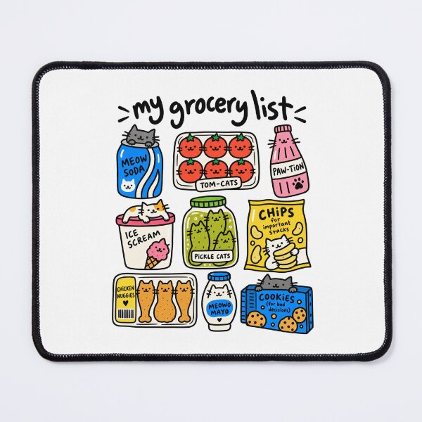 Item preview, Funny Cat Grocery Store Food Puns designed and sold by MonkiFlipp.