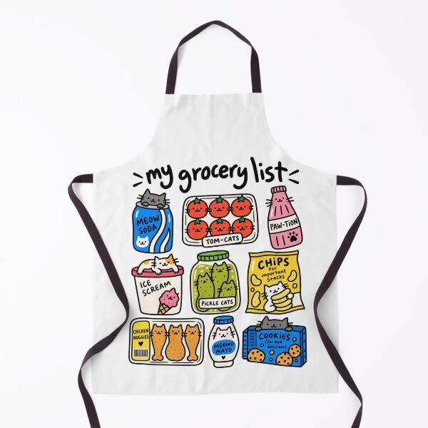 Item preview, Funny Cat Grocery Store Food Puns designed and sold by MonkiFlipp.