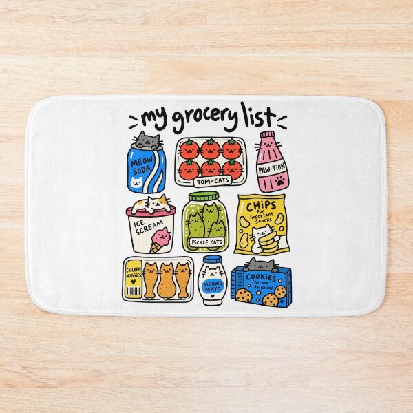 Item preview, Funny Cat Grocery Store Food Puns designed and sold by MonkiFlipp.