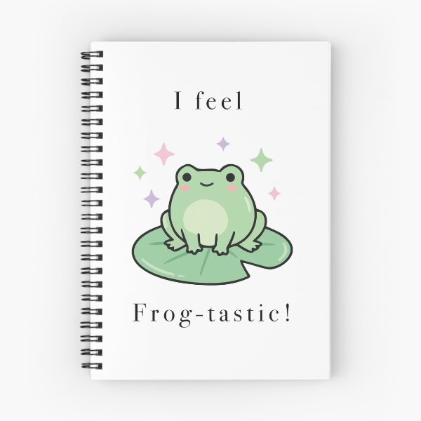 Item preview, Cute Sparkling Frog On Lily Pad Kawaii designed and sold by Cozy Moss Studio.