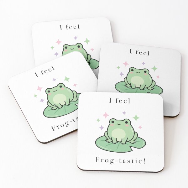 Item preview, Cute Sparkling Frog On Lily Pad Kawaii designed and sold by Cozy Moss Studio.