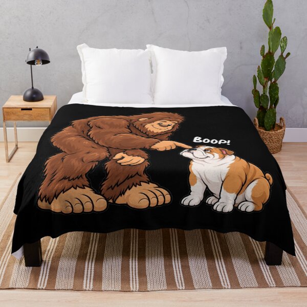 Item preview, Bigfoot and Bulldog Boop Fun Design Sasquatch designed and sold by rafaeltto.