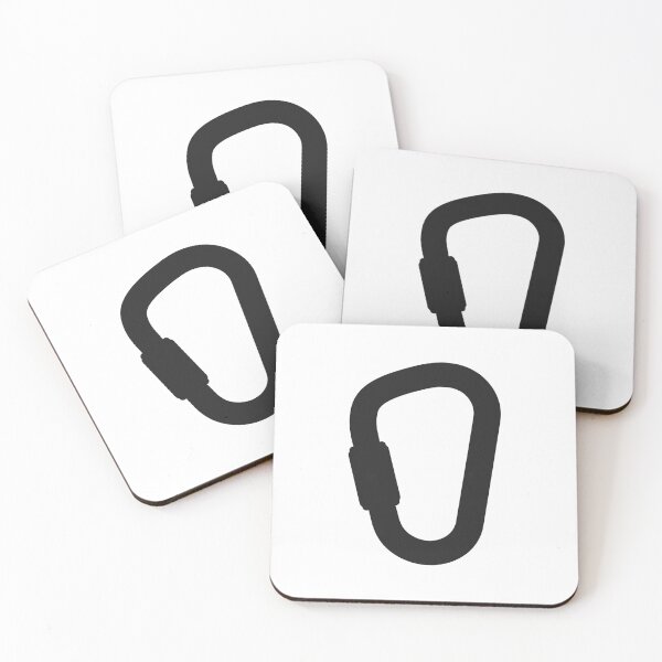Item preview, Climbing Carabiner Line Icon designed and sold by VectorForge Studio.