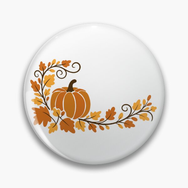 Item preview, Autumn Pumpkin Corner Frame with Oak Leaves — Thanksgiving Harvest Border designed and sold by LYAN-STORE.