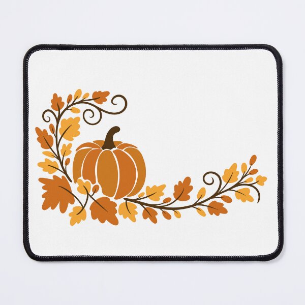 Item preview, Autumn Pumpkin Corner Frame with Oak Leaves — Thanksgiving Harvest Border designed and sold by LYAN-STORE.