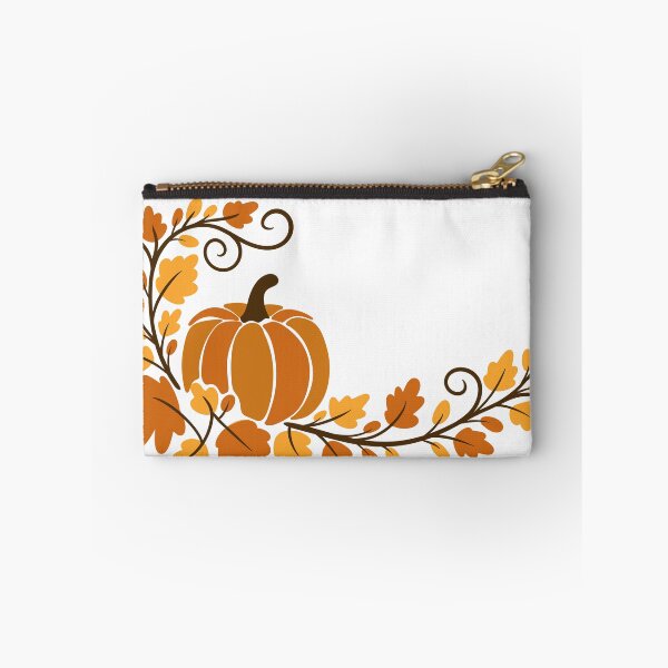 Item preview, Autumn Pumpkin Corner Frame with Oak Leaves — Thanksgiving Harvest Border designed and sold by LYAN-STORE.