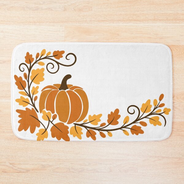 Item preview, Autumn Pumpkin Corner Frame with Oak Leaves — Thanksgiving Harvest Border designed and sold by LYAN-STORE.