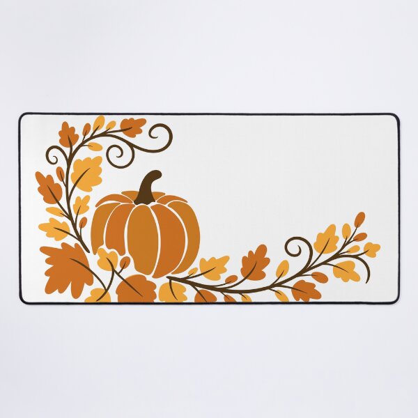Item preview, Autumn Pumpkin Corner Frame with Oak Leaves — Thanksgiving Harvest Border designed and sold by LYAN-STORE.