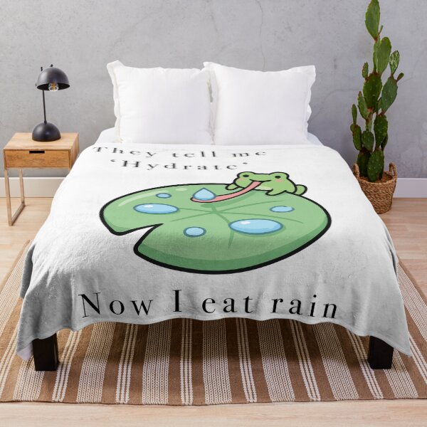 Item preview, Cute Frog Eat Rain Drop Hydrate designed and sold by Cozy Moss Studio.