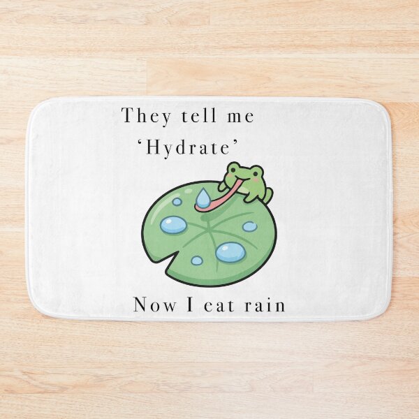 Item preview, Cute Frog Eat Rain Drop Hydrate designed and sold by Cozy Moss Studio.
