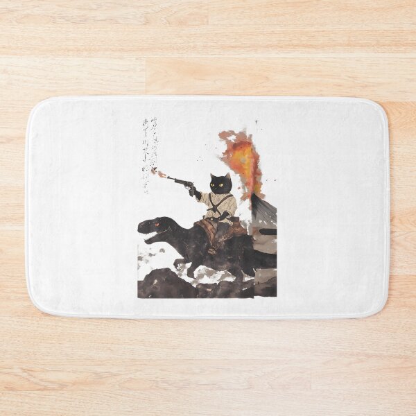 Item preview, Cute Cat Riding a Dinosaur Illustration - Fun and Whimsical Animal Artwork designed and sold by satawis.
