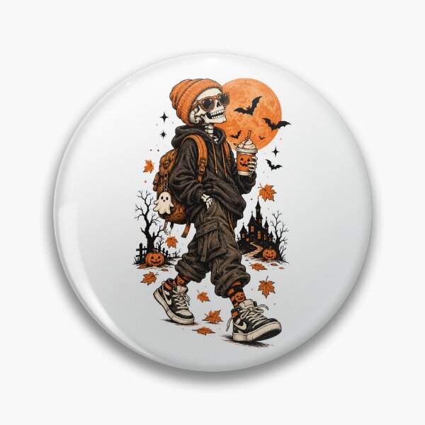 Item preview, Cool Skeleton Halloween Streetwear Spooky Season Vibes designed and sold by WILLIAMS-BR.
