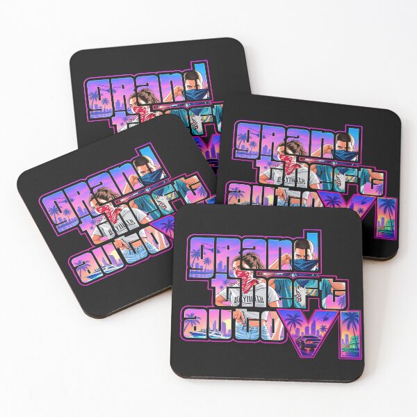 Item preview, GTA 6 Vice City Fan Art | GTA VI Miami Neon Retro Poster | Grand Theft Auto 6 Gaming Design designed and sold by lexxclothing.