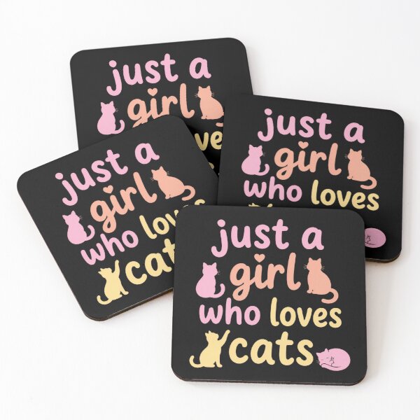 Item preview, just a girl who loves cats designed and sold by MoonMonkeyNbear.