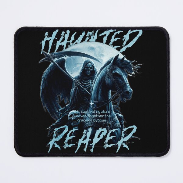 Item preview, Haunted Reaper T-Shirt, Gothic Grim Reaper Graphic Tee, Dark Fantasy Skeleton Shirt, Halloween Gift designed and sold by vec4u.