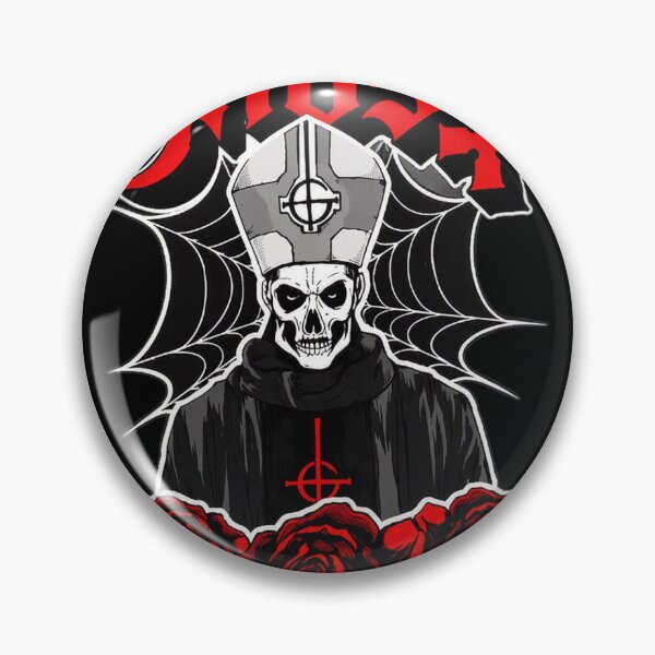Item preview, GHOSTS Band Skull Papals Roses Dark  designed and sold by PalasGryzuary.