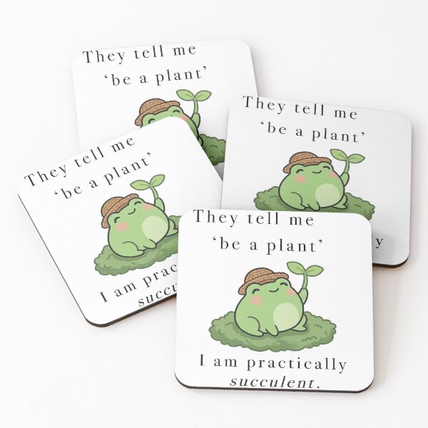 Item preview, Cute Plant Frog Succulent Kawaii Art designed and sold by Cozy Moss Studio.