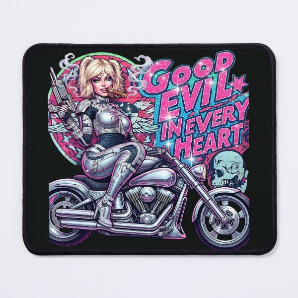 Item preview, Cyberpunk Blonde Biker Shotgun Chrome designed and sold by Voodoo Store Paranormal Collections.