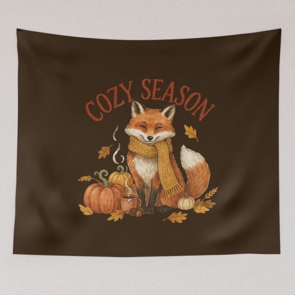 Item preview, Copy of Cozy Season Autumn Fox Pumpkin Spice Fall Aesthetic designed and sold by Design_Your_Day.