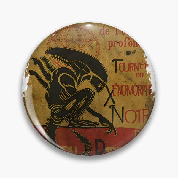 Item preview, Tournee du Xenomorphe Noir Unique Alien Creature Art Design designed and sold by satawis.