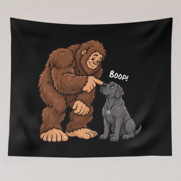 Item preview, Bigfoot and Cane Corso Boop Fun Design Sasquatch designed and sold by rafaeltto.