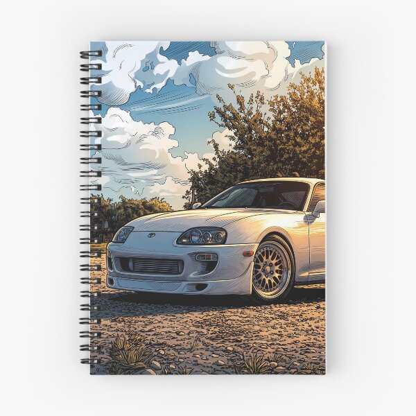 Item preview, Toyota Supra MK4 White JDM Sunset Countryside Art designed and sold by Racing Art Store.