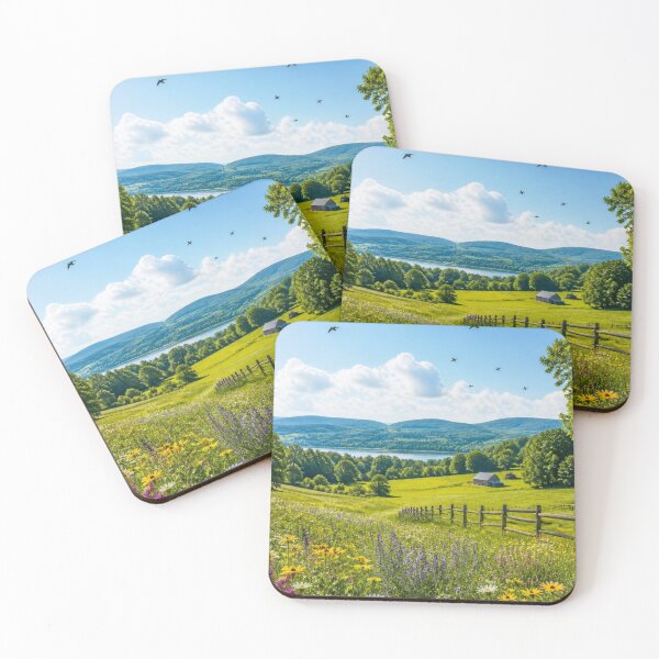 Item preview, British Birds & Wildflower Meadow | English Countryside Nature Landscape designed and sold by ThatSurreyLife.